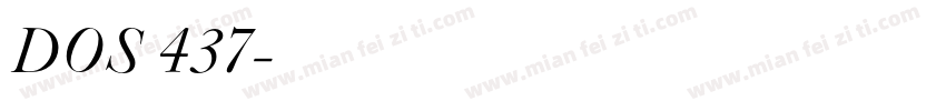 DOS 437字体转换